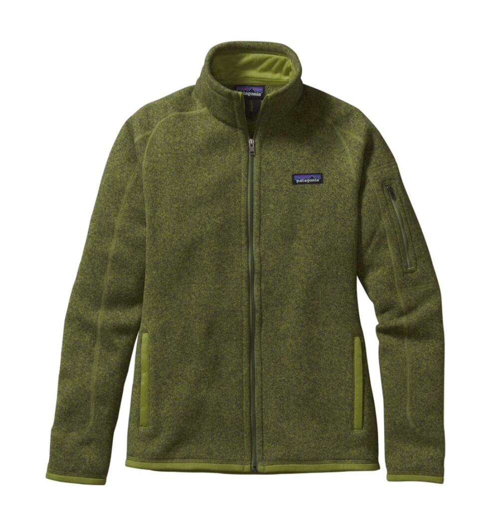 Patagonia Better Sweater Full Zip Fleece Jacket Green Women’s XS Arm Pocket